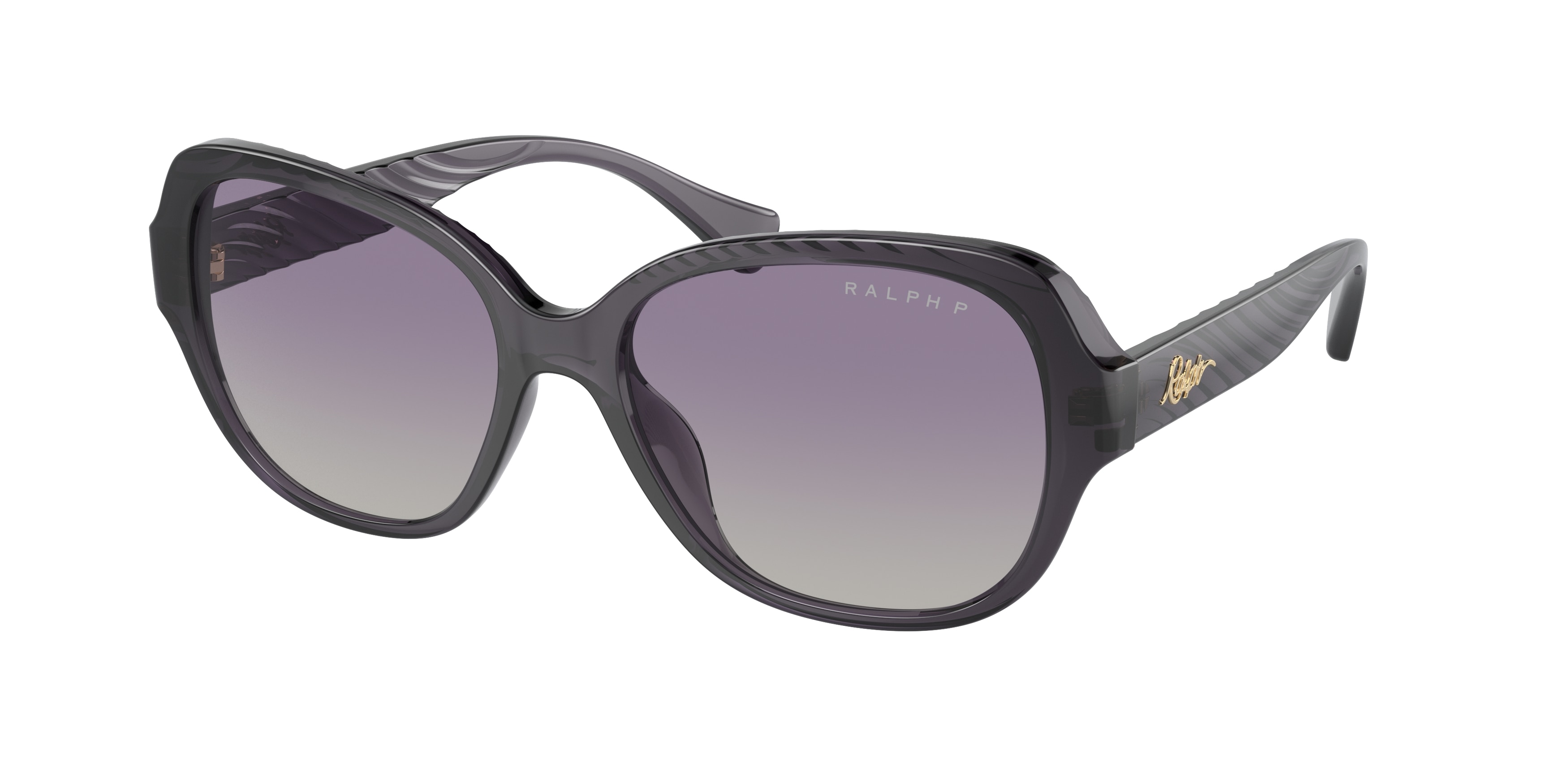 Ralph Lauren Woman RA5316U  61588J Sunglasses Injected Violet Violet Round Polarized Shaded-image